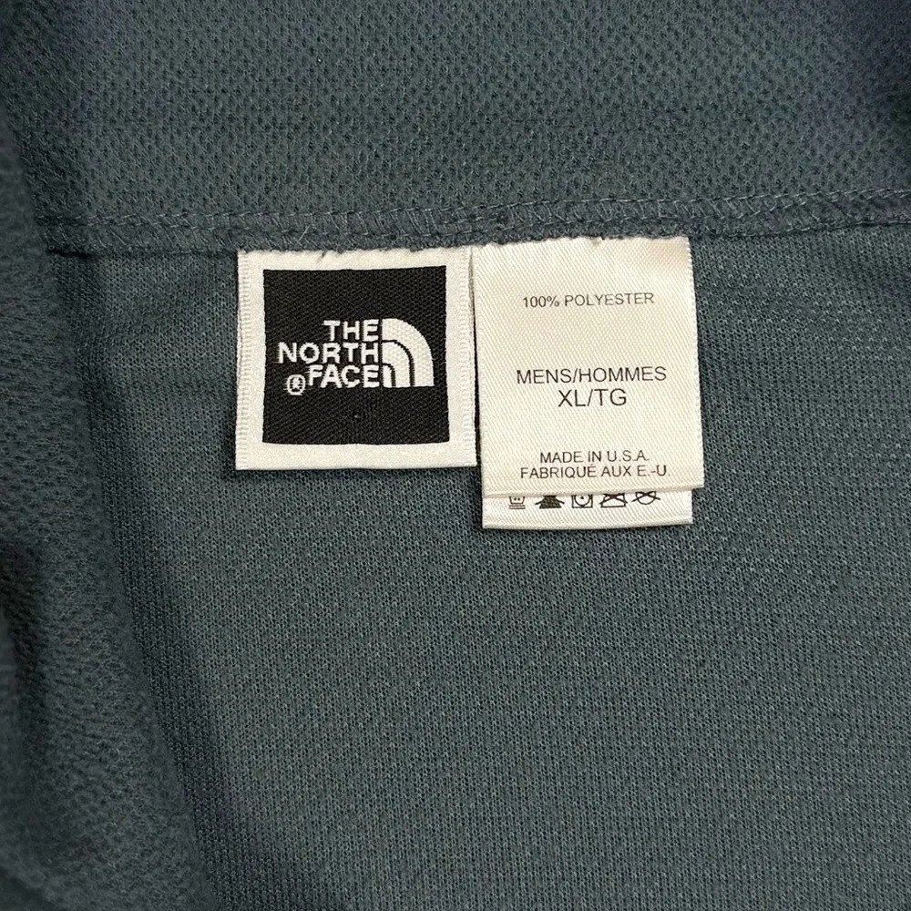 Vintage 90s North Face Made in USA blue quarter zip fleece sweatshirt mens XL